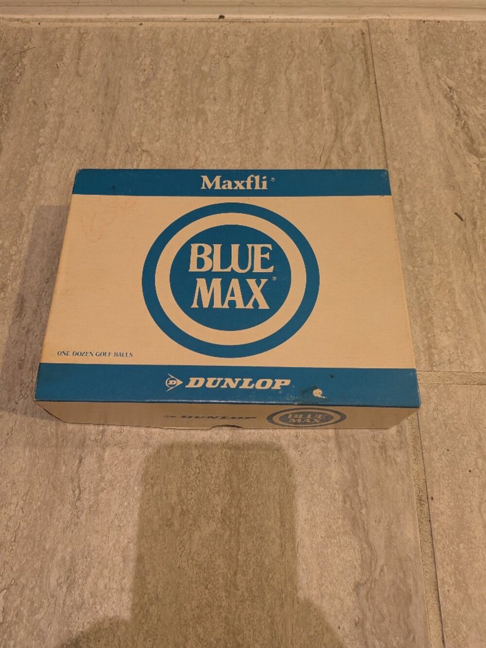 Vintage Maxfli Dunlop BLUE MAX Golf Balls Dozen 12 White New Old Stock NIB